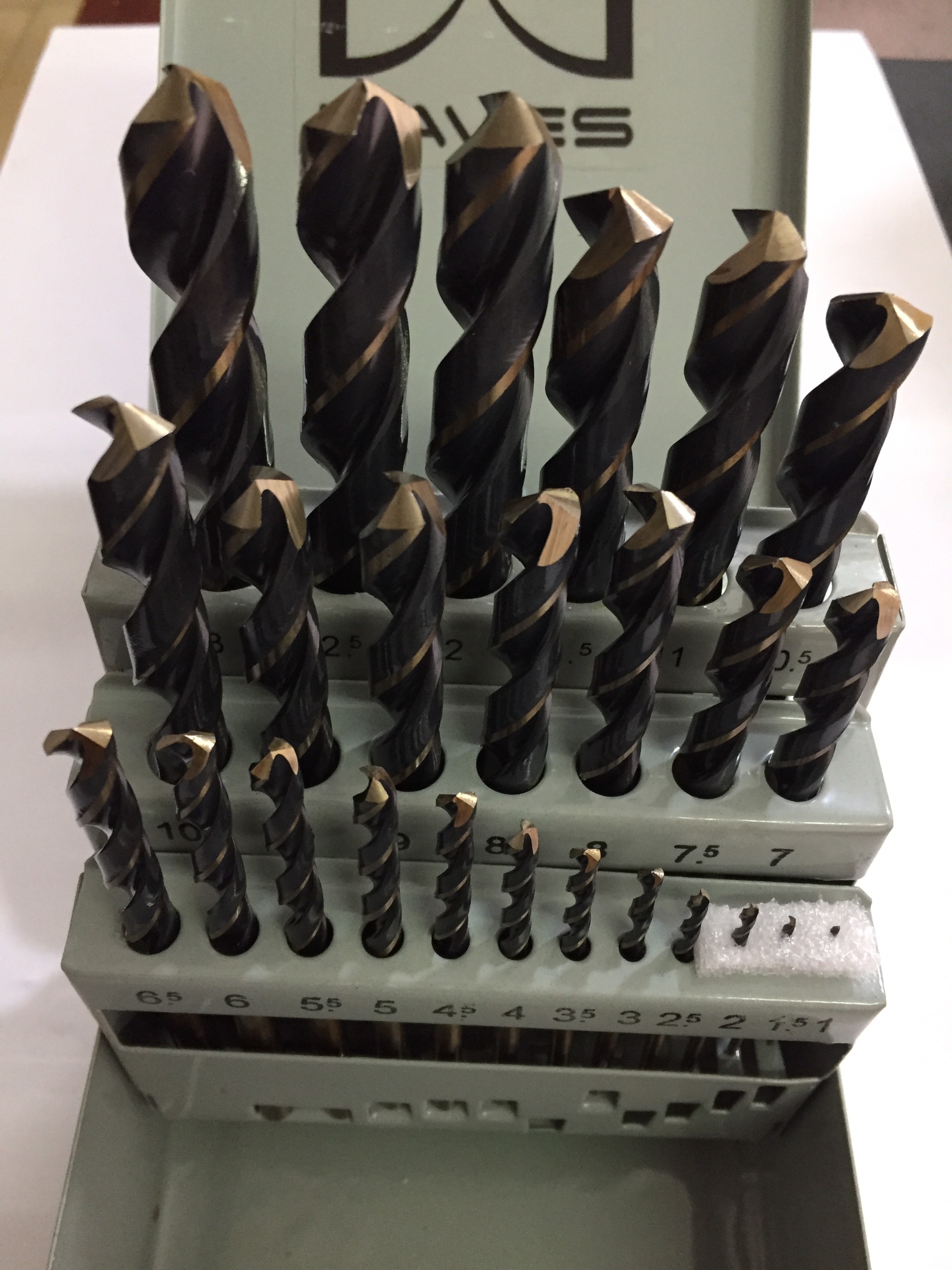 Hình ảnh 6 của mặt hàng Hộp 25 mũi khoan sắt inox HSS-G M2 W300-MB25