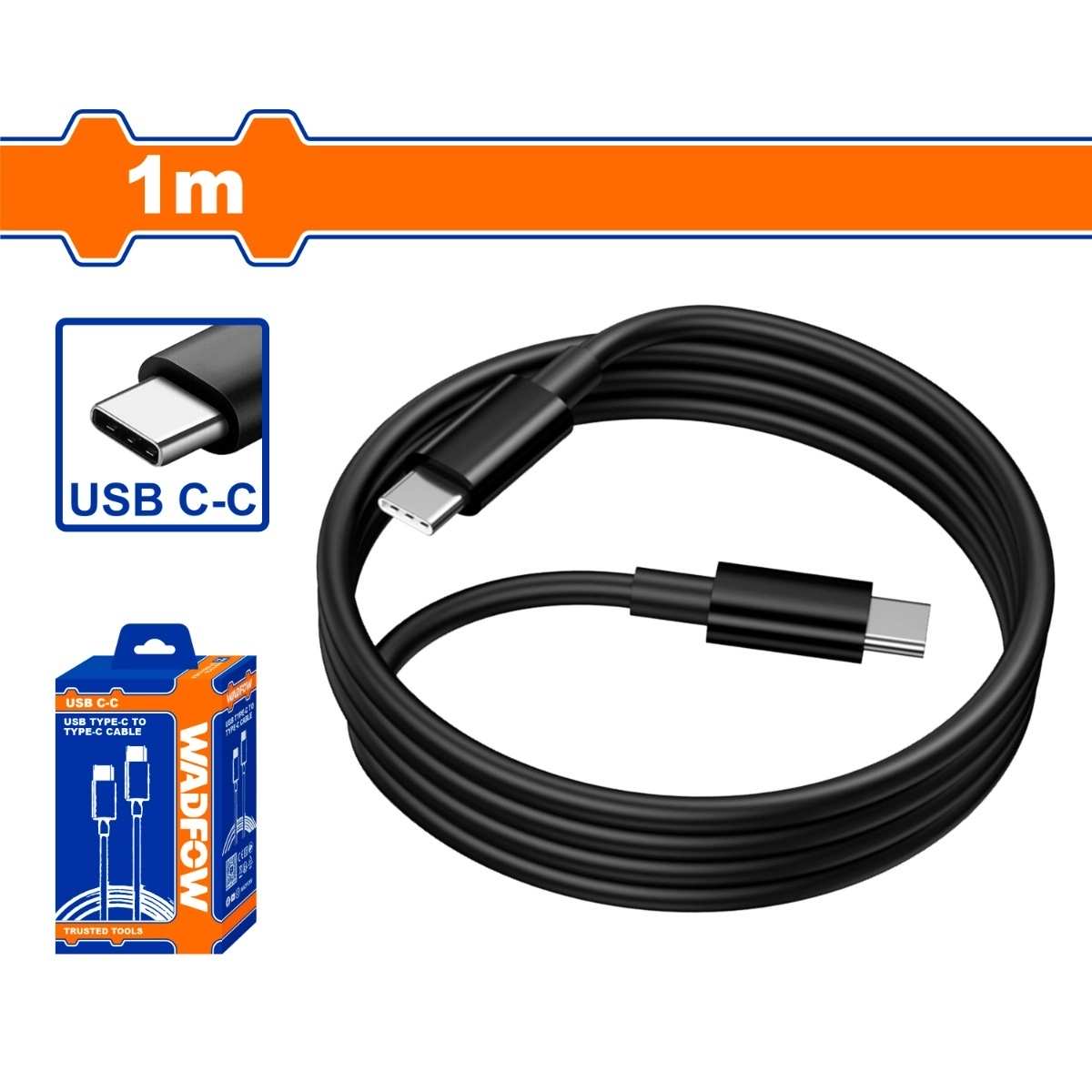 Hình ảnh 1 của mặt hàng Dây cáp sạc USB type-C sang type-C 1M Wadfow WUB1502