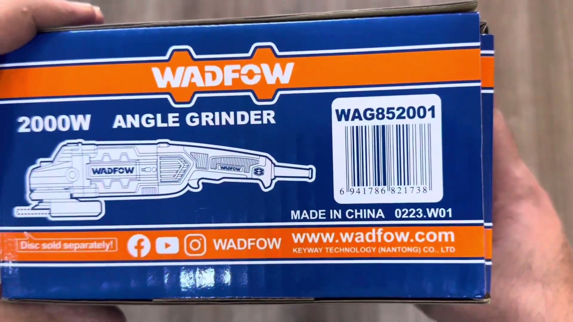 Hình ảnh 4 của mặt hàng Máy mài góc 2000W Wadfow WAG852001