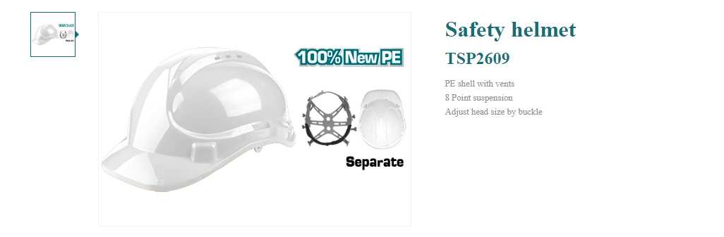 Hình ảnh 3 của mặt hàng Mũ nhựa bảo hộ lao động Total TSP2609