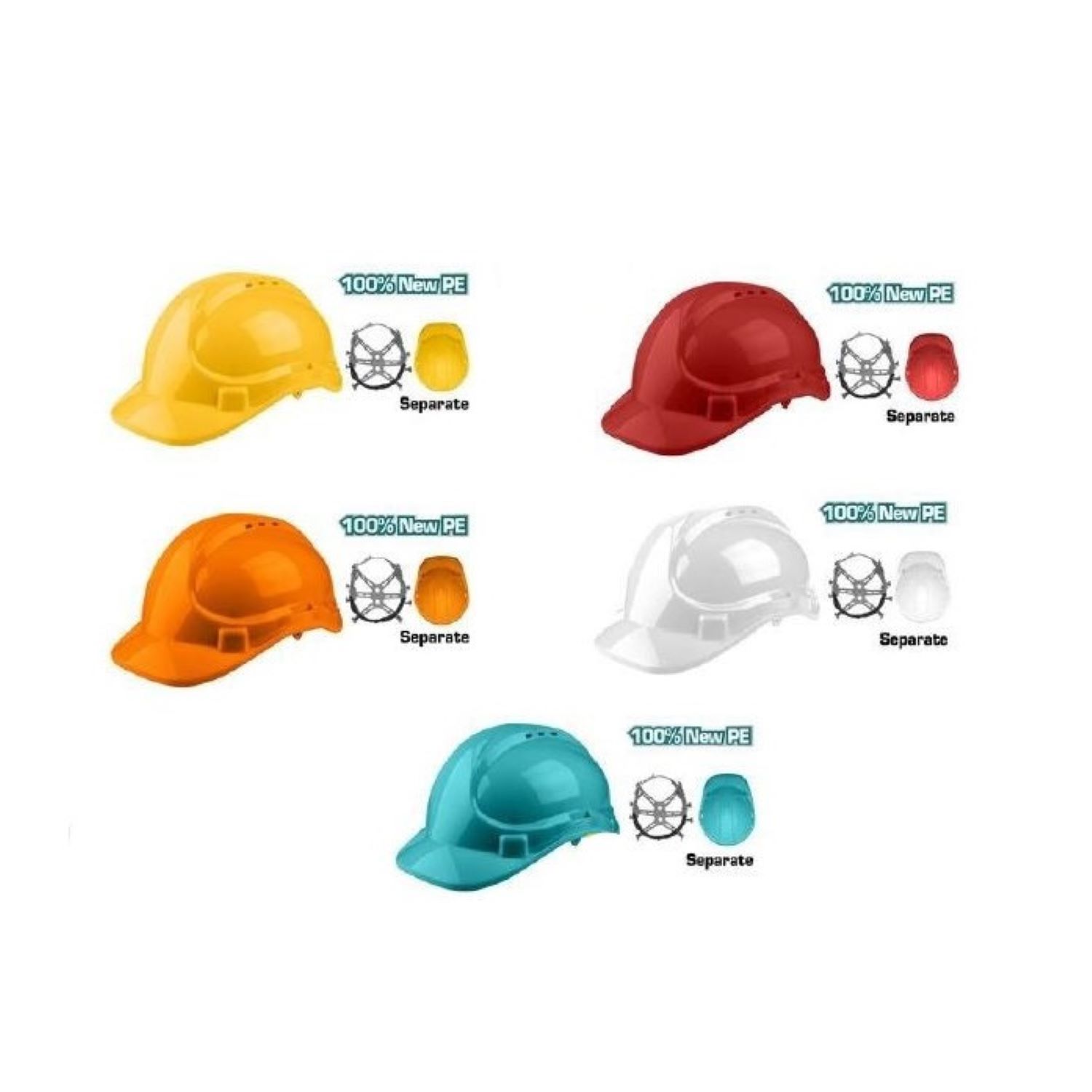 Hình ảnh 7 của mặt hàng Mũ nhựa bảo hộ lao động Total TSP2609