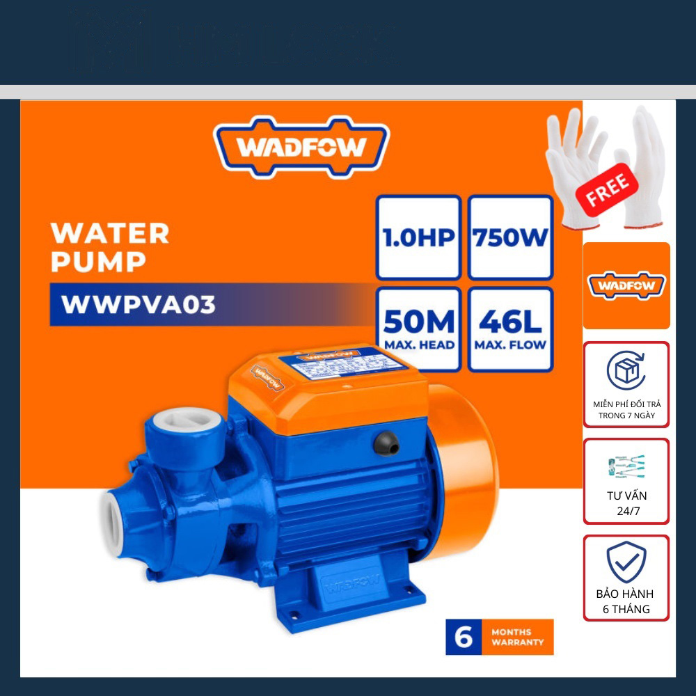 Hình ảnh 1 của mặt hàng Máy bơm nước 750W(1HP) Wadfow WWPCA03
