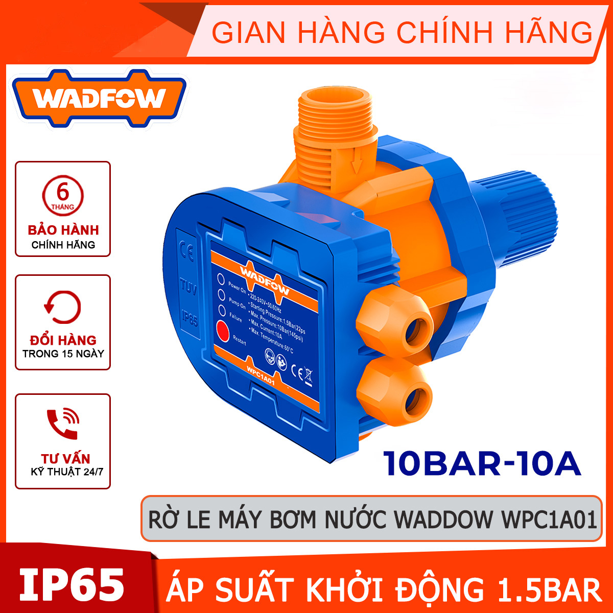 Hình ảnh 3 của mặt hàng Rờ le tự động bơm nước Wadfow WPC1A01