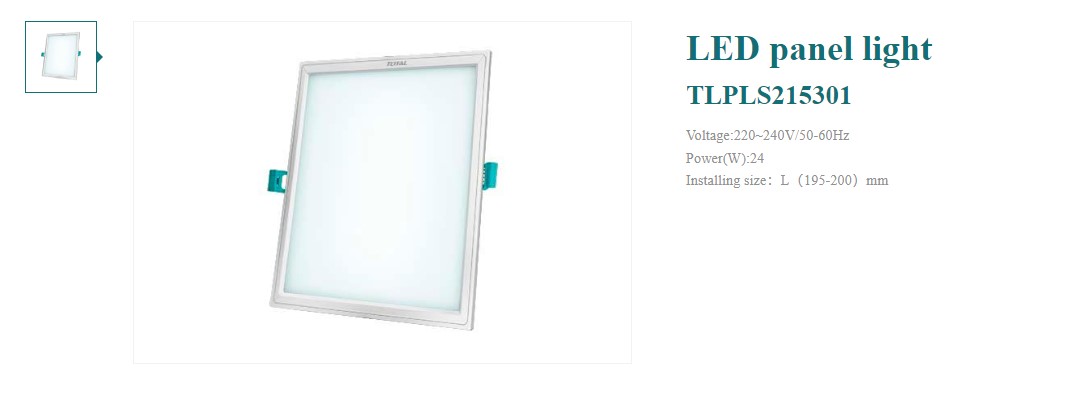 Hình ảnh 1 của mặt hàng Đèn Led Panel vuông 24W âm trần Total TLPLS215301