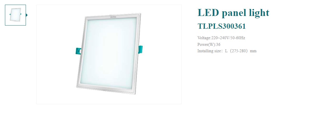 Hình ảnh 4 của mặt hàng Đèn Led Panel vuông 36W âm trần Total TLPLS300361