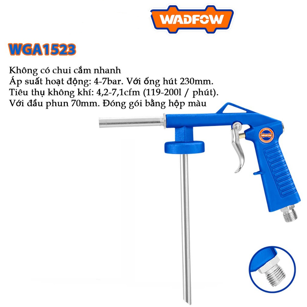 Hình ảnh 4 của mặt hàng Súng phun sơn phủ gầm xe 230mm Wadfow WGA1523