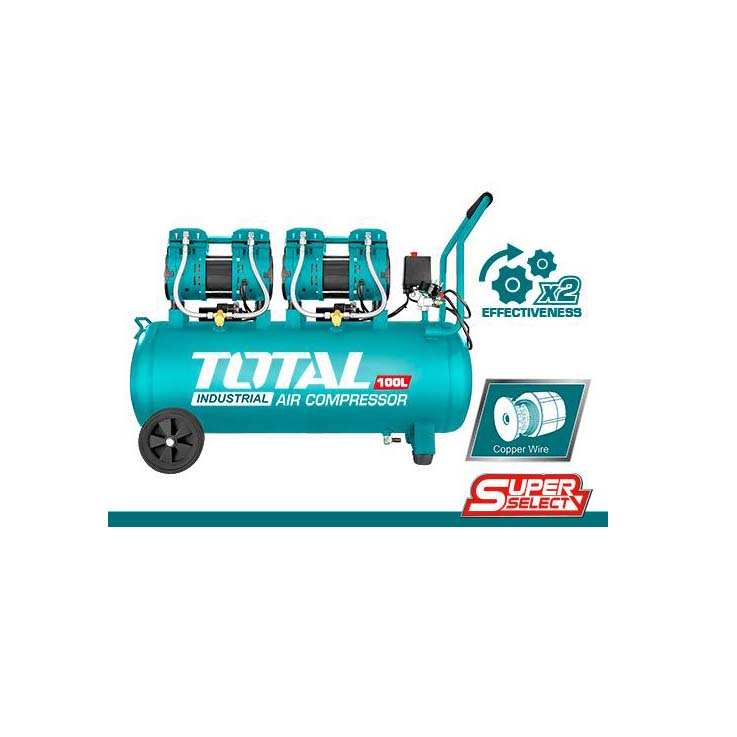 Hình ảnh 1 của mặt hàng Máy nén khí không dầu 3.2HP Total TCS2241008