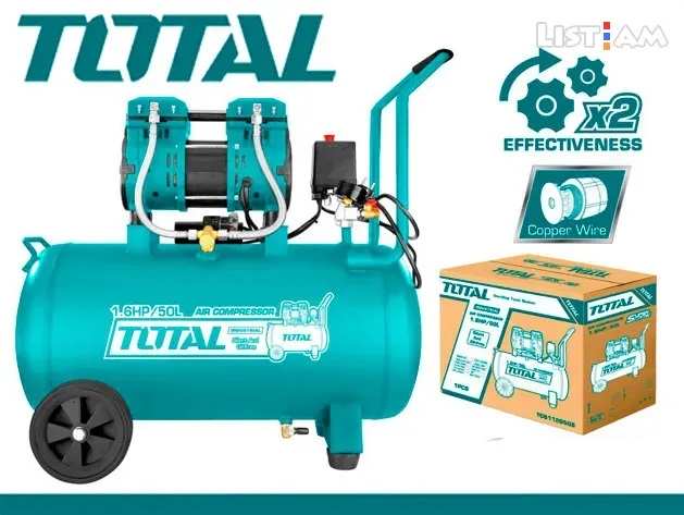 Hình ảnh 4 của mặt hàng Máy nén khí không dầu 1.6HP Total TCS1120508