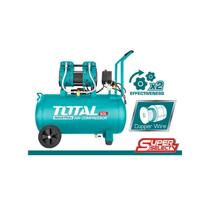 Hình ảnh 5 của mặt hàng Máy nén khí không dầu 1.6HP Total TCS1120508