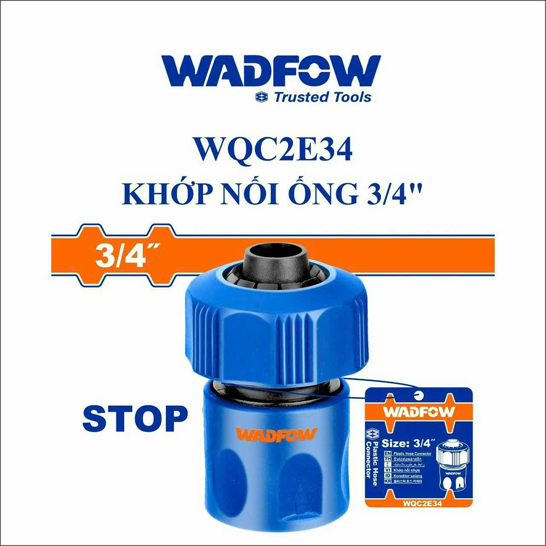 Hình ảnh 4 của mặt hàng Khớp nối ống 3/4" Wadfow WQC2E34