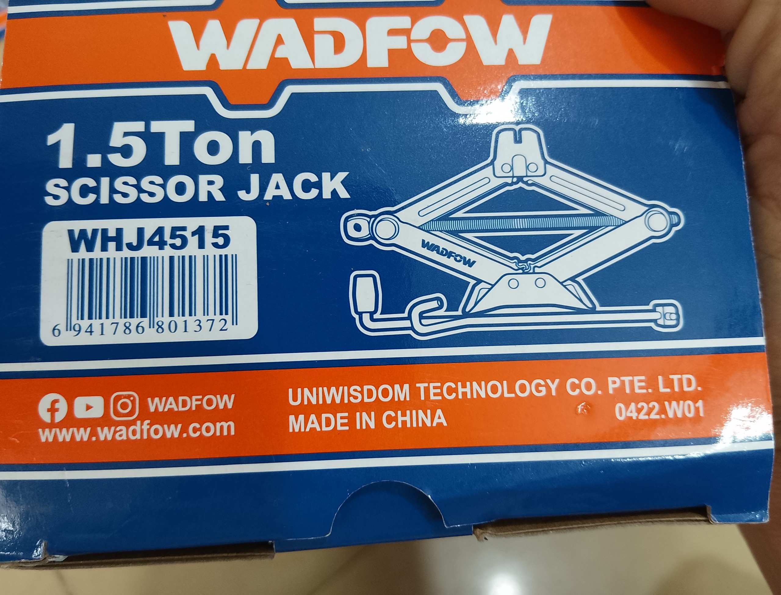 Hình ảnh 6 của mặt hàng Kích nâng gầm chữ A 1.5tấn Wadfow WHJ4515