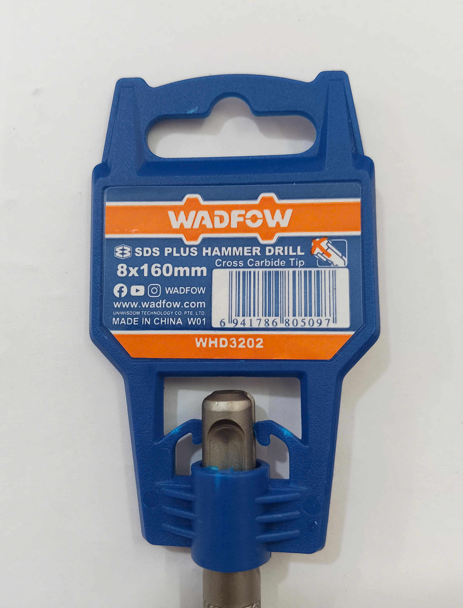 Hình ảnh 12 của mặt hàng Mũi khoan bê tông đuôi gài 8x160mm Wadfow WHD3202