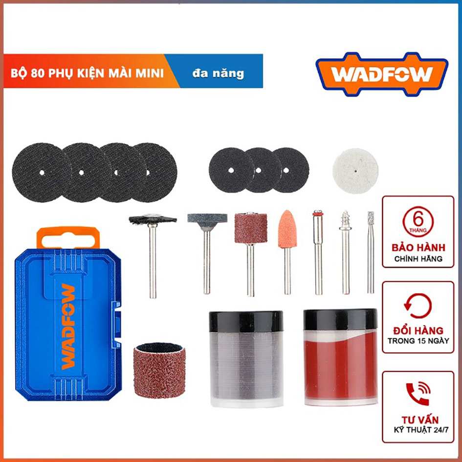 Hình ảnh 3 của mặt hàng Bộ 80 món phụ kiện mài mini Wadfow WRR7080