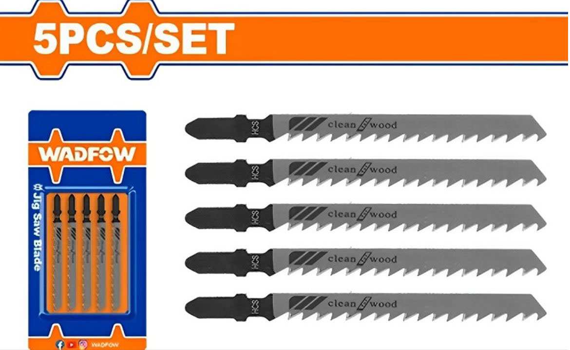 Hình ảnh 1 của mặt hàng Bộ 5 lưỡi cưa lọng cắt sạch (cưa gỗ) Wadfow WJB101D