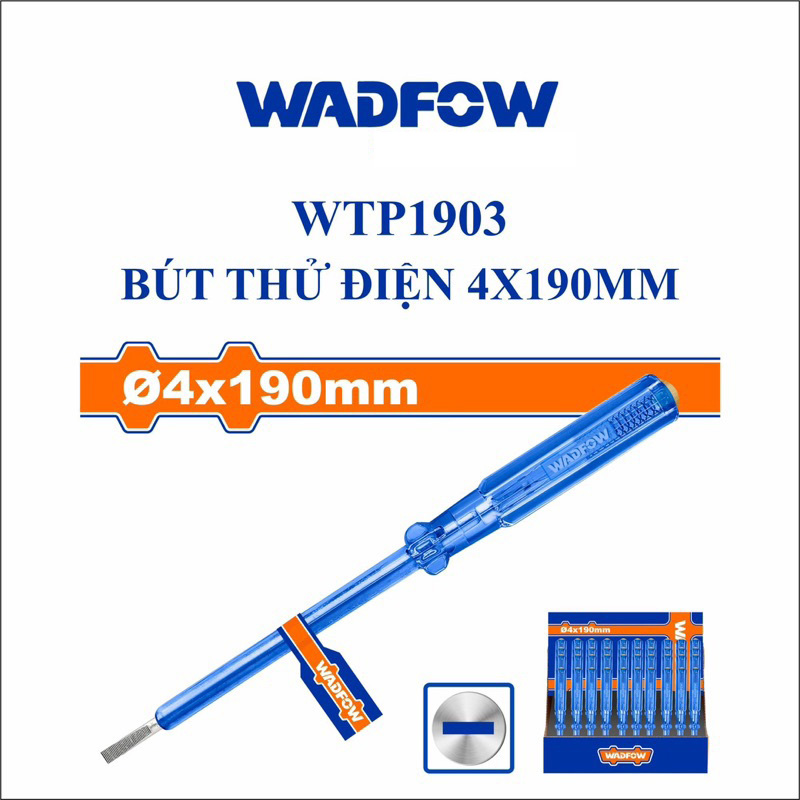 Hình ảnh 1 của mặt hàng Bút thử điện 4x190mm (AC100-250v) Wadfow WTP1904