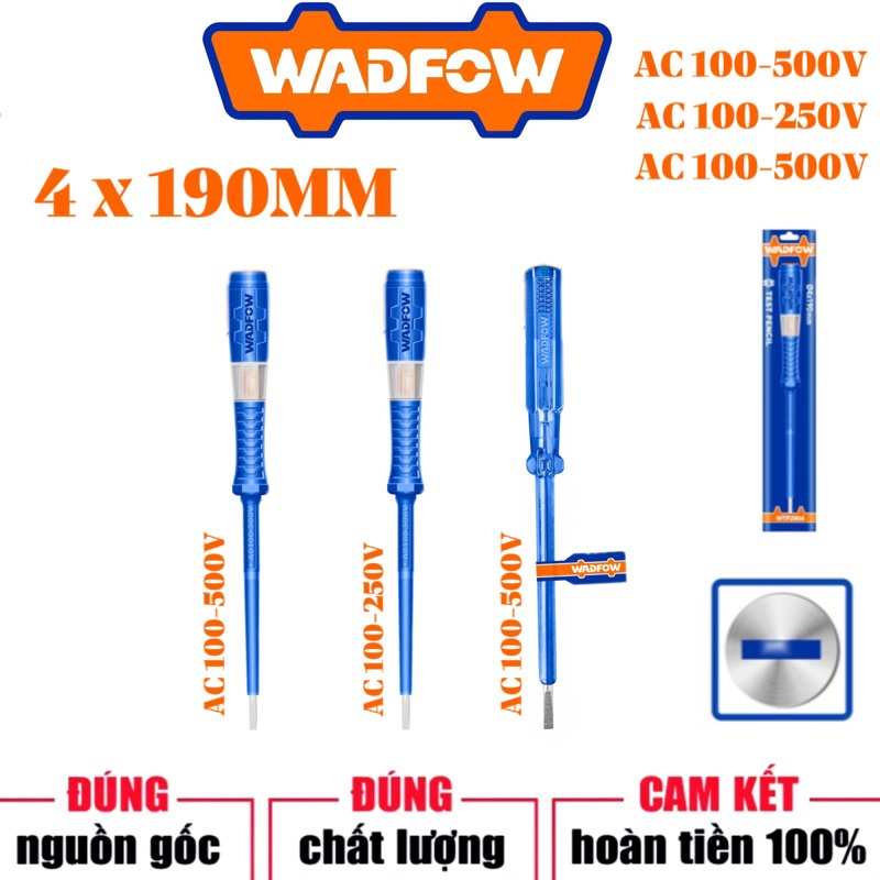 Hình ảnh 7 của mặt hàng Bút thử điện 4x190mm (AC100-250v) Wadfow WTP2904
