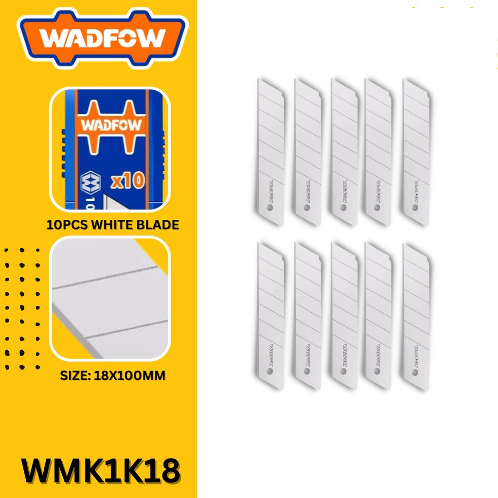 Hình ảnh 3 của mặt hàng Bộ 10 lưỡi dao rời 18x100mm wadfow WMK1K18