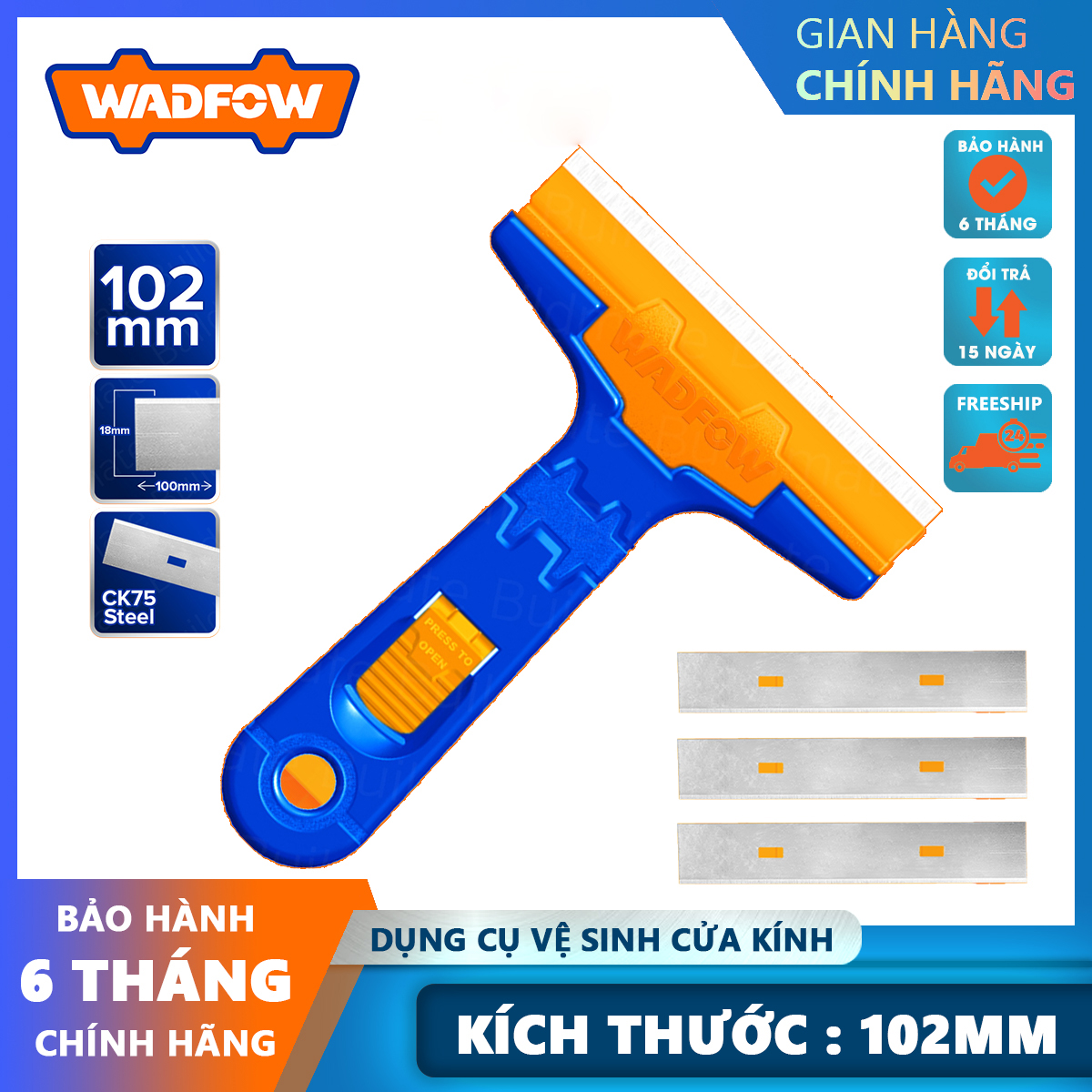 Hình ảnh 4 của mặt hàng Dụng cụ gạt vệ sinh cửa sổ wadfow WGS1618