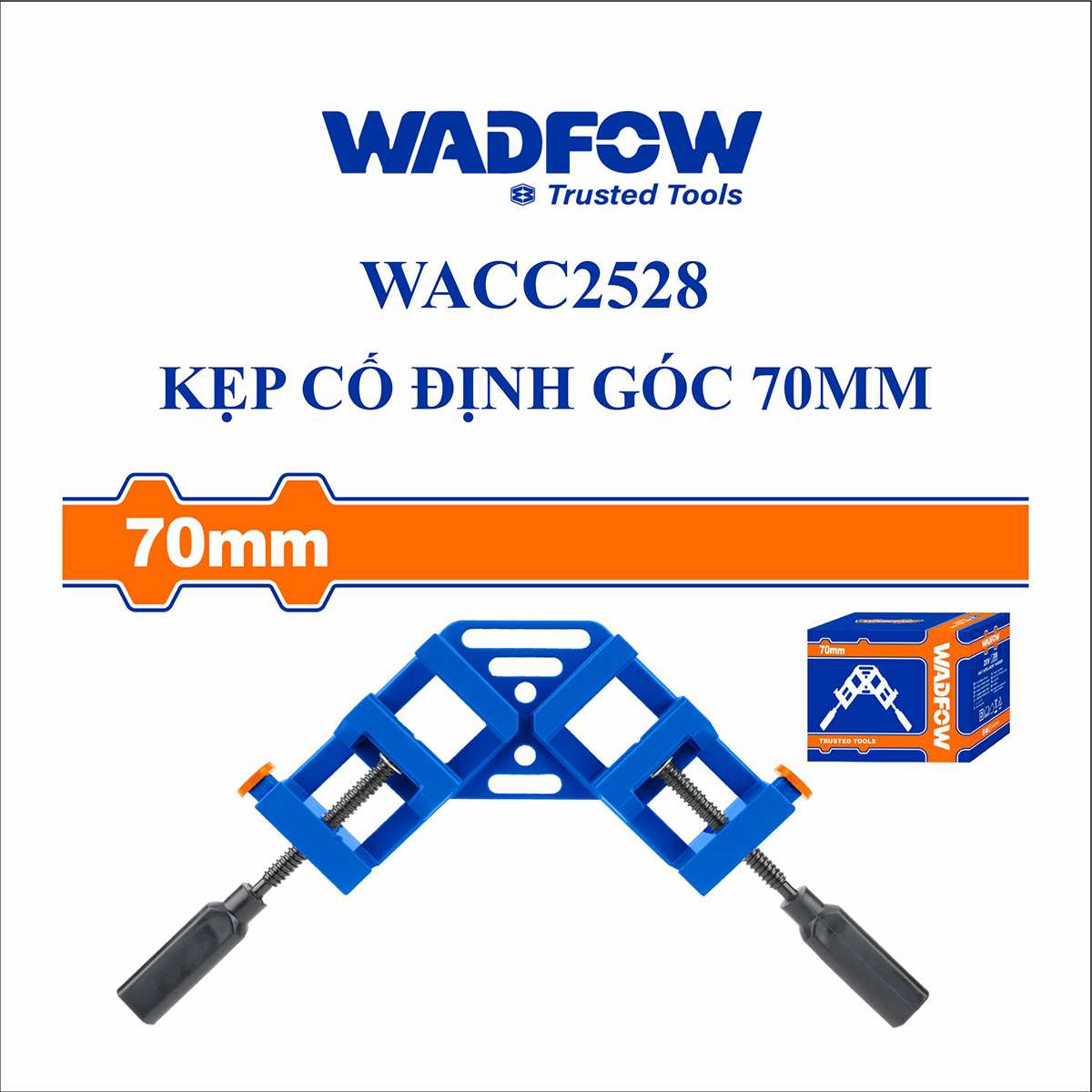 Hình ảnh 8 của mặt hàng Kẹp cố định góc 70mm Wadfow WACC2528