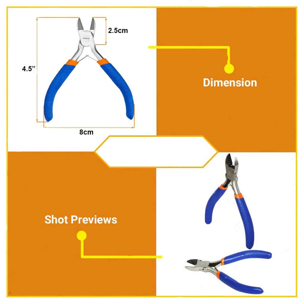 Hình ảnh 2 của mặt hàng Kềm cắt mini 4.5" Wadfow WPL0953
