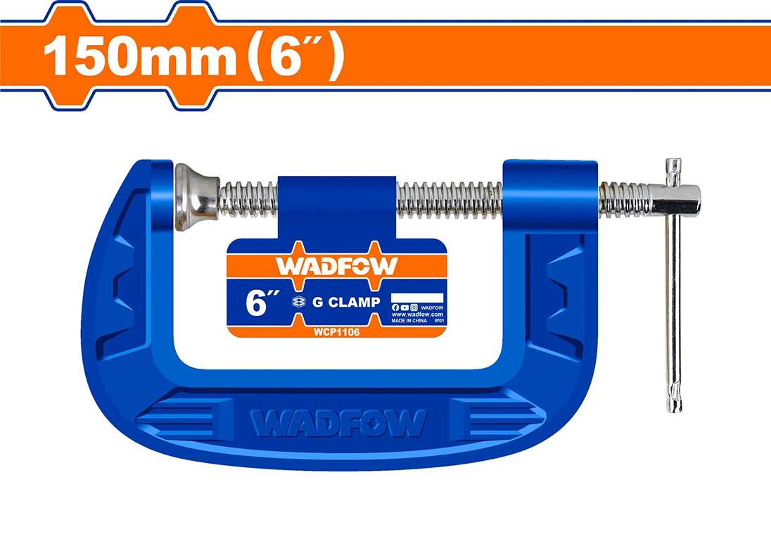Hình ảnh 2 của mặt hàng Kẹp chữ G 150mm (6") Wadfow WCP1106
