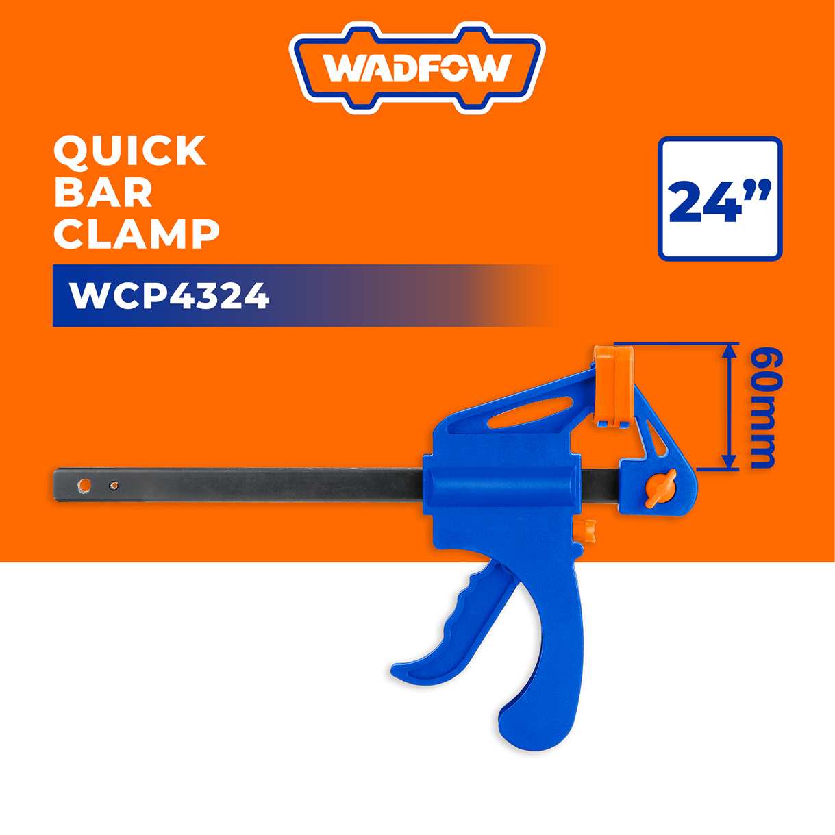 Hình ảnh 3 của mặt hàng Thanh kẹp nhanh 600mm (24") Wadfow WCP4324