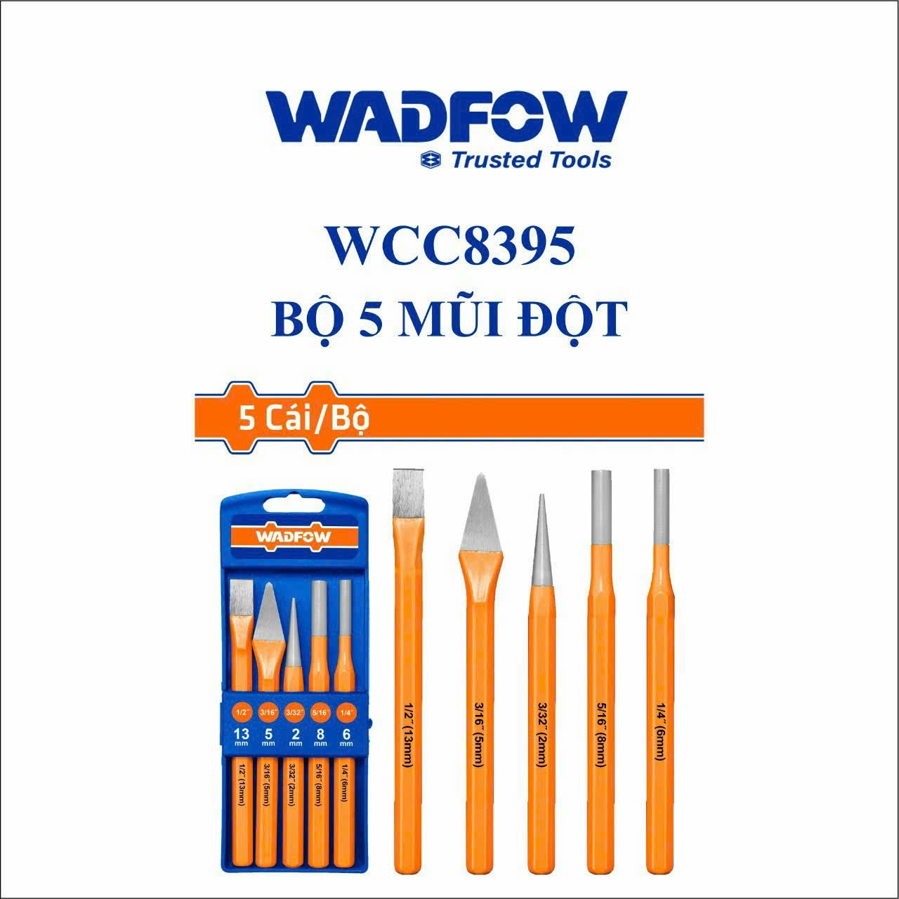 Hình ảnh 5 của mặt hàng Bộ 5 mũi đột Wadfow WCC8395