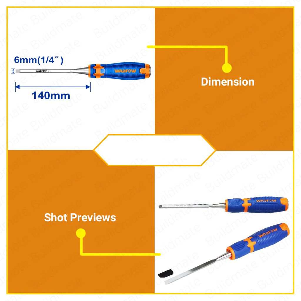 Hình ảnh 5 của mặt hàng Đục gỗ 6mm (1/4") Wadfow WWC1206