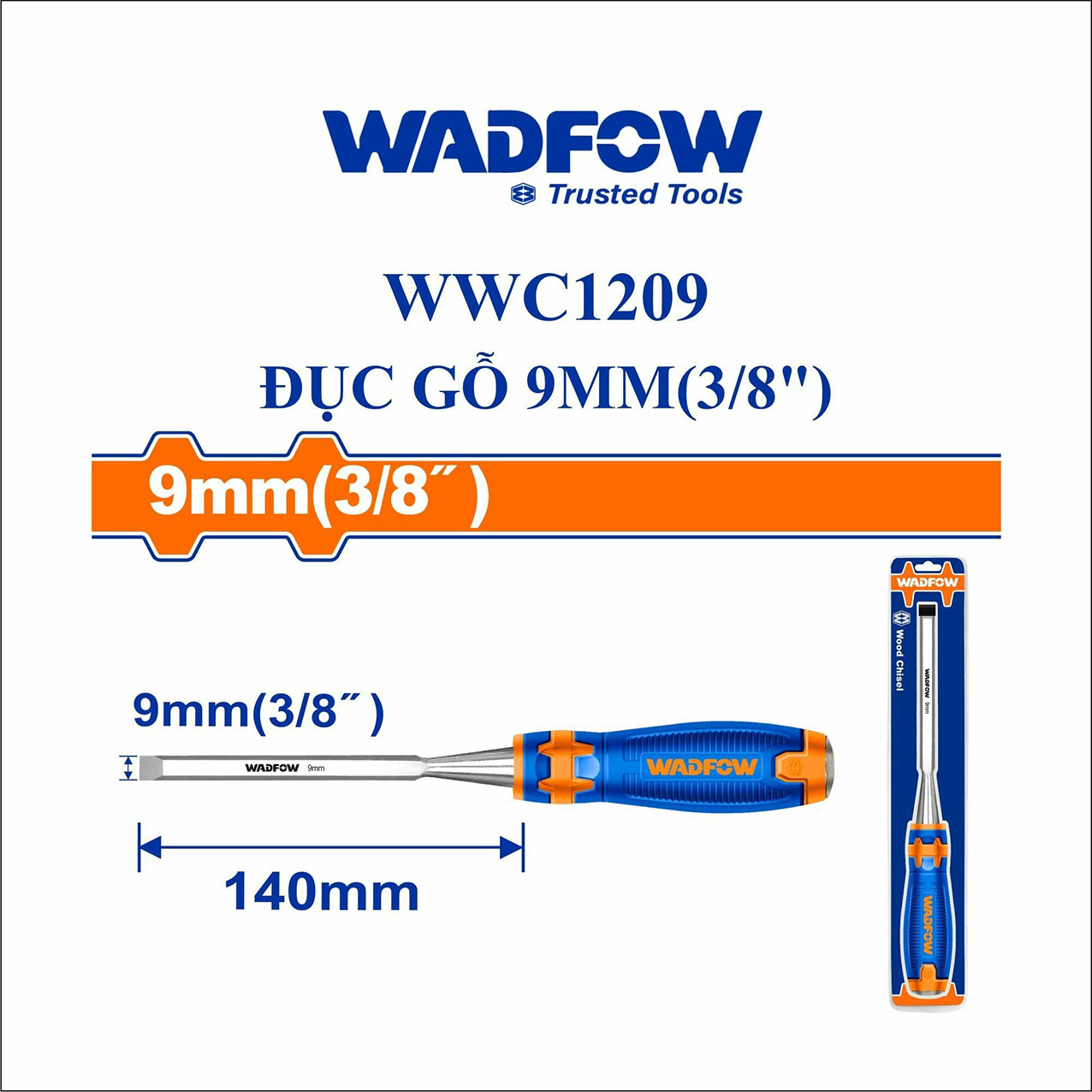 Hình ảnh 2 của mặt hàng Đục gỗ 9mm (3/8") Wadfow WWC1209