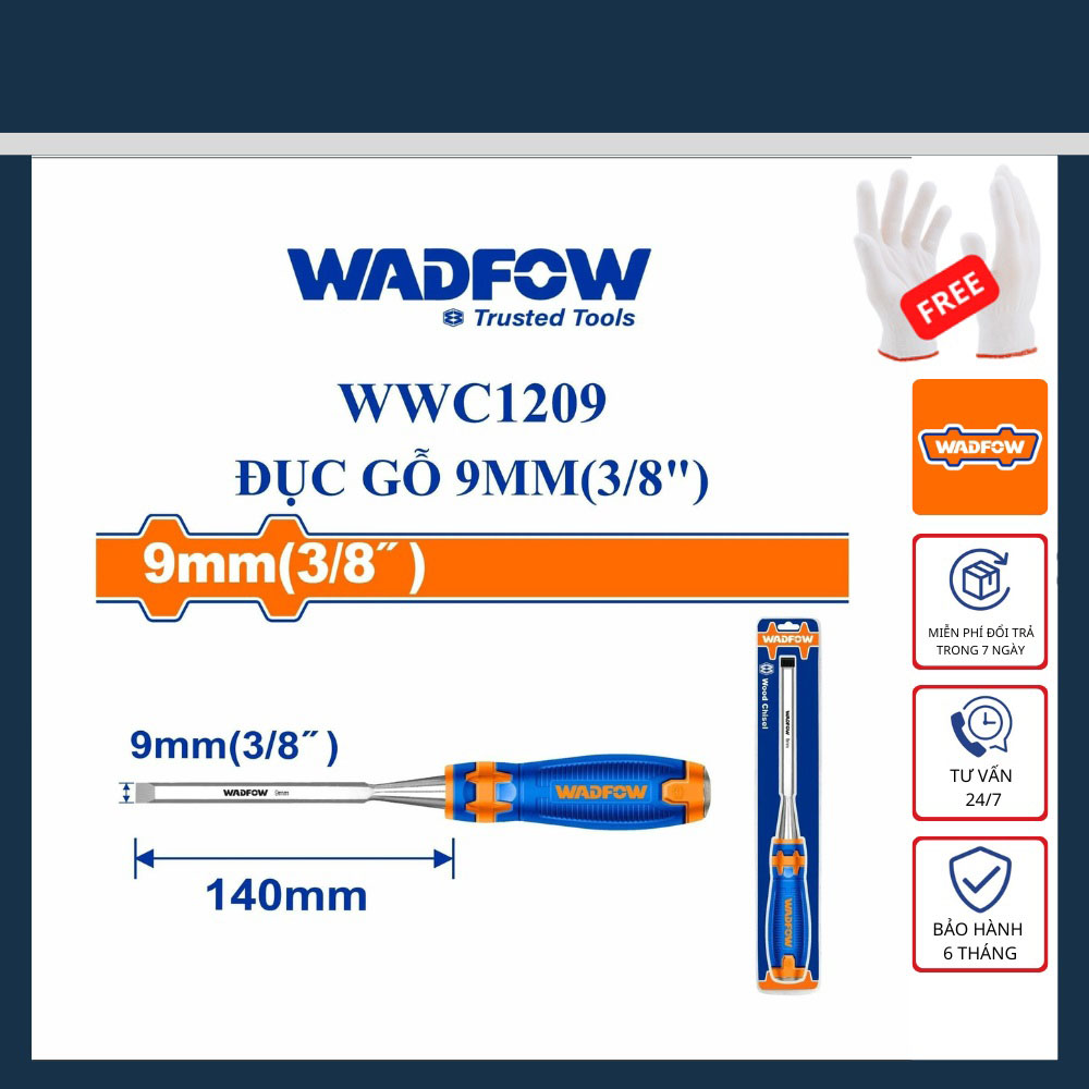 Hình ảnh 3 của mặt hàng Đục gỗ 9mm (3/8") Wadfow WWC1209