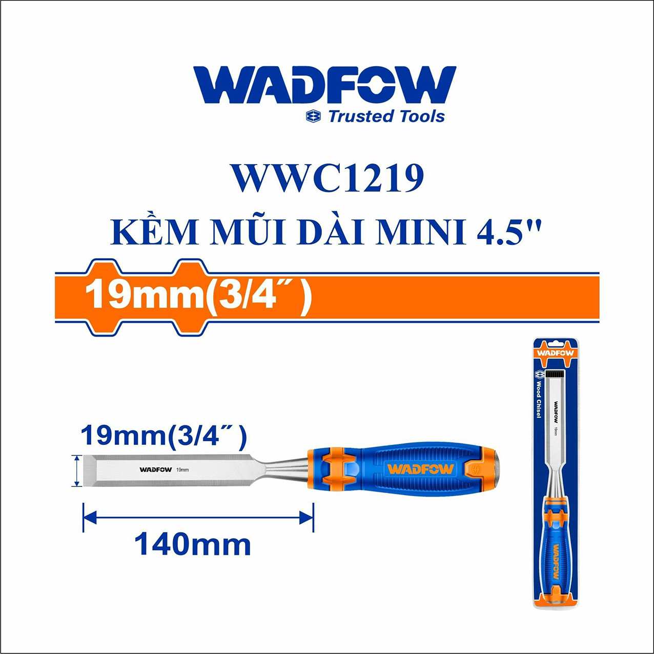 Hình ảnh 3 của mặt hàng Đục gỗ 19mm (3/4") Wadfow WWC1219