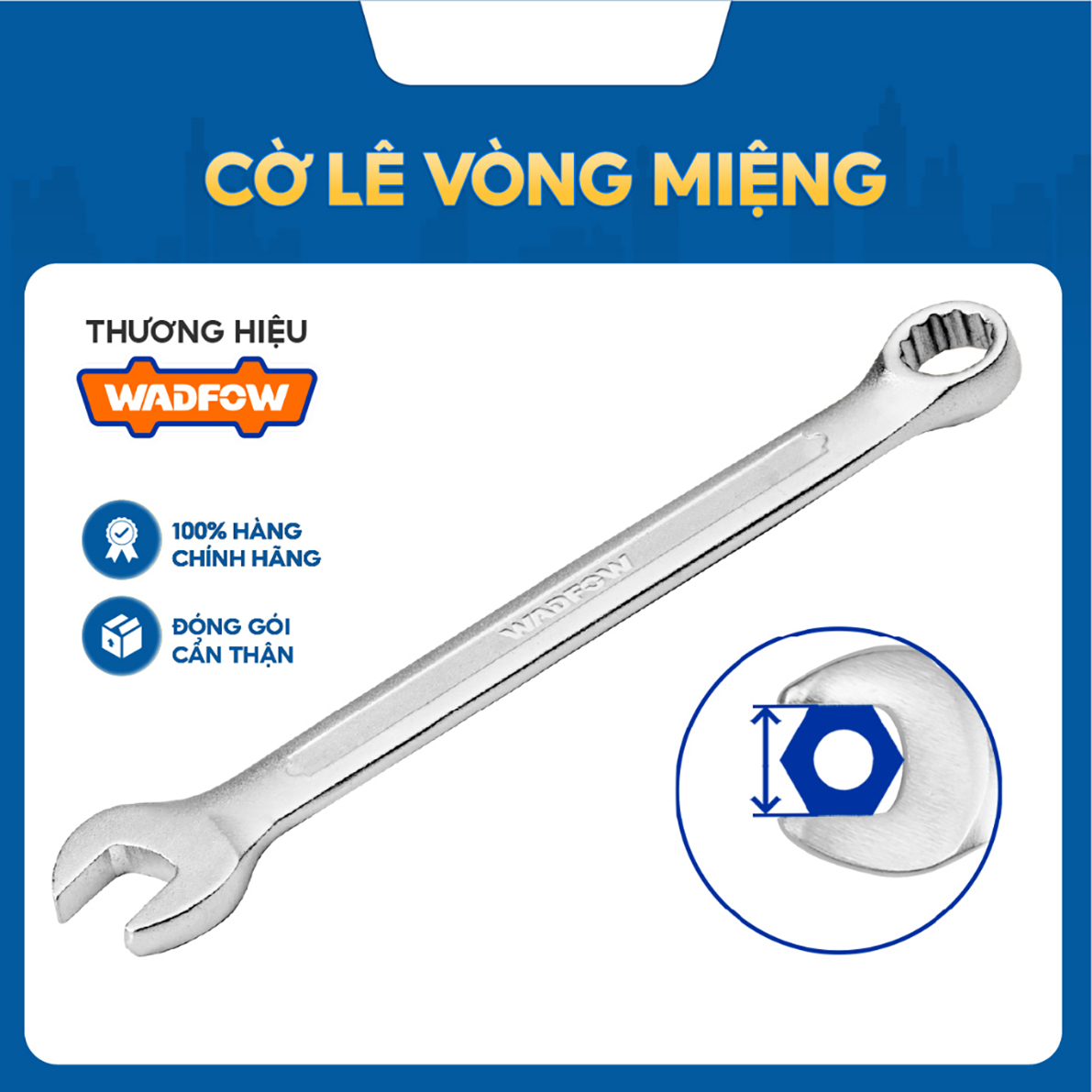 Hình ảnh 4 của mặt hàng Cờ lê vòng miệng 14mm Wadfow WSA1114