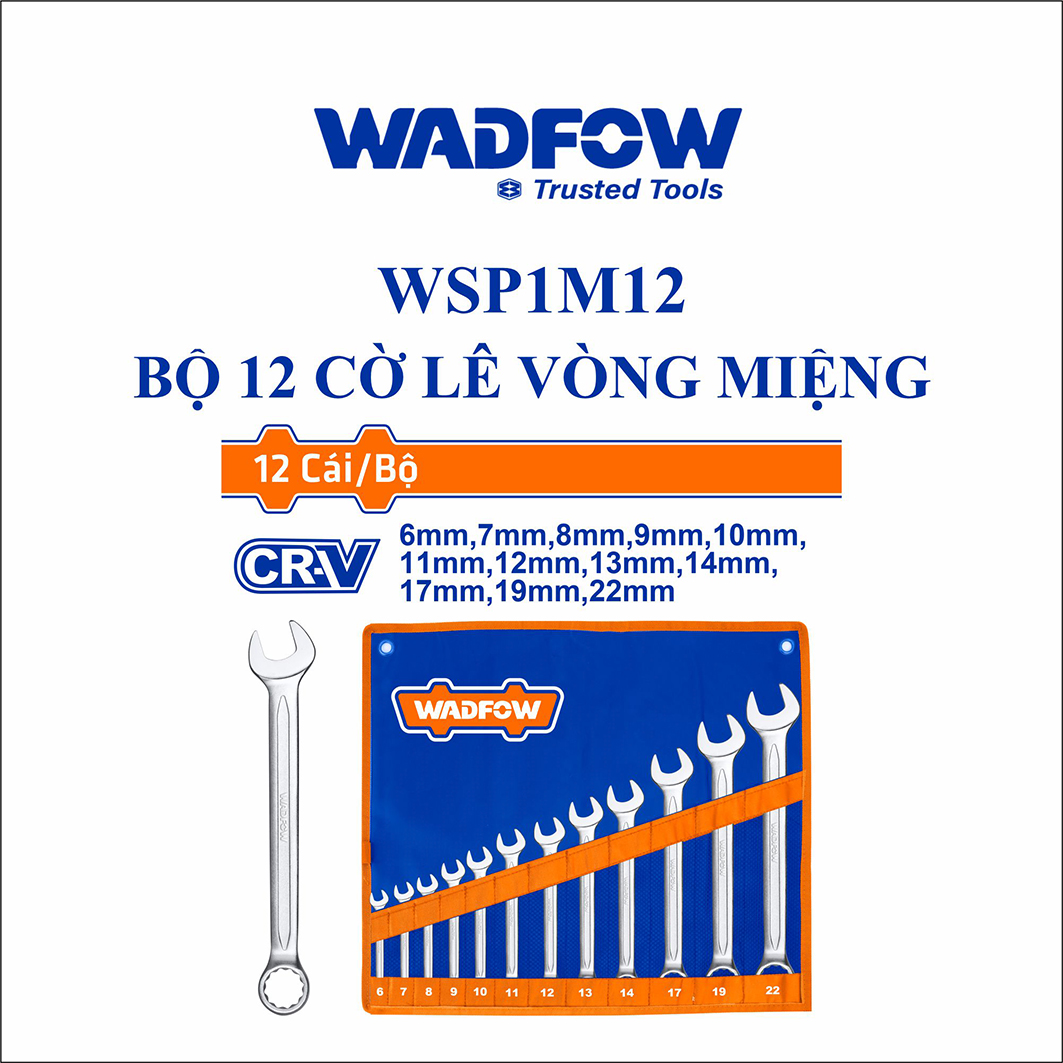 Hình ảnh 1 của mặt hàng Bộ 12 cờ lê vòng miệng Wadfow WSP1M12