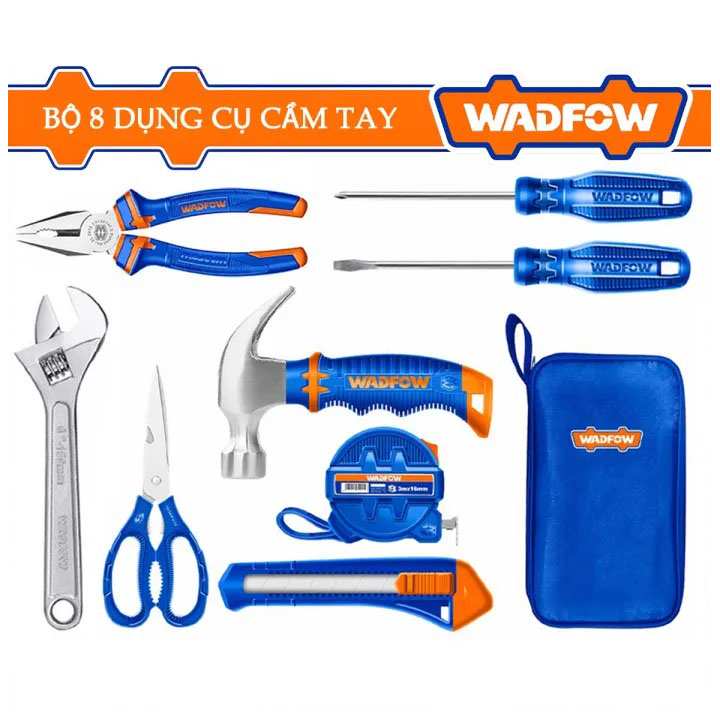 Hình ảnh 1 của mặt hàng Bộ 8 món dụng cụ cầm tay tiện dụng Wadfow WHS1M08