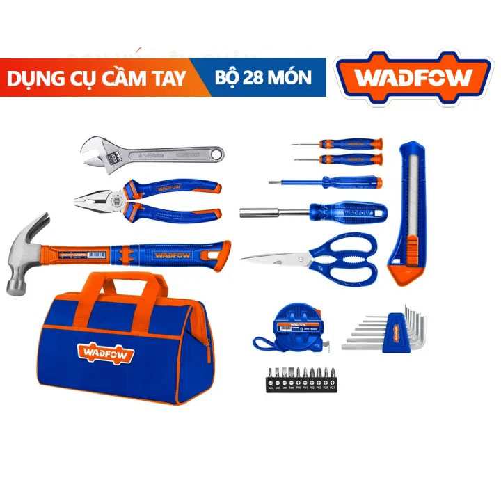 Hình ảnh 4 của mặt hàng Bộ 28 món dụng cụ cầm tay tiện dụng Wadfow WHS1M28