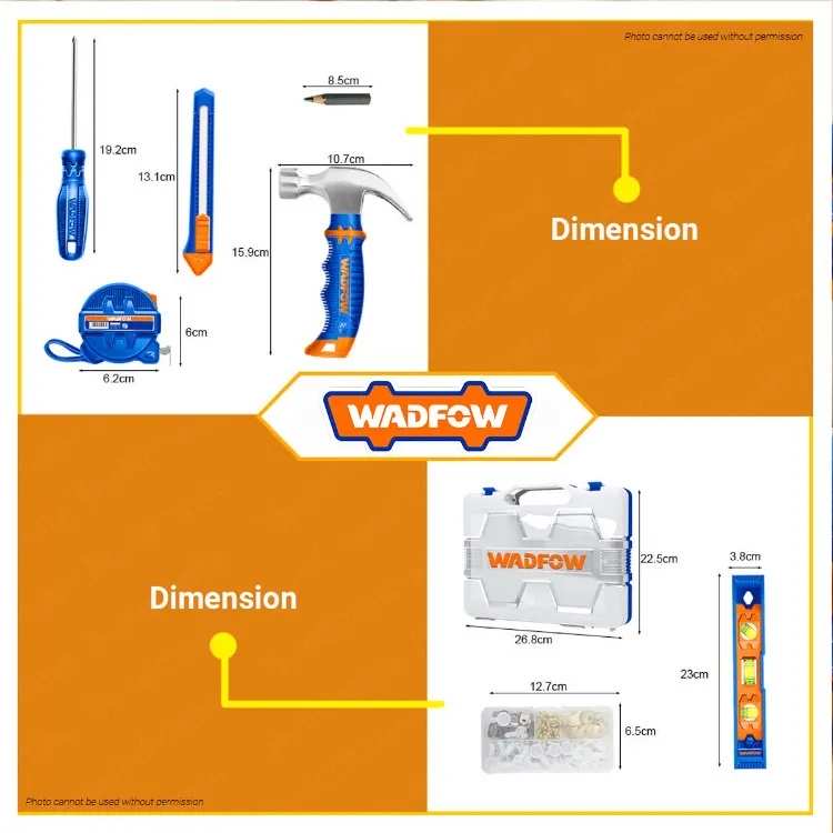 Hình ảnh 6 của mặt hàng Bộ 68 món dụng cụ treo tranh Wadfow WHS2B68