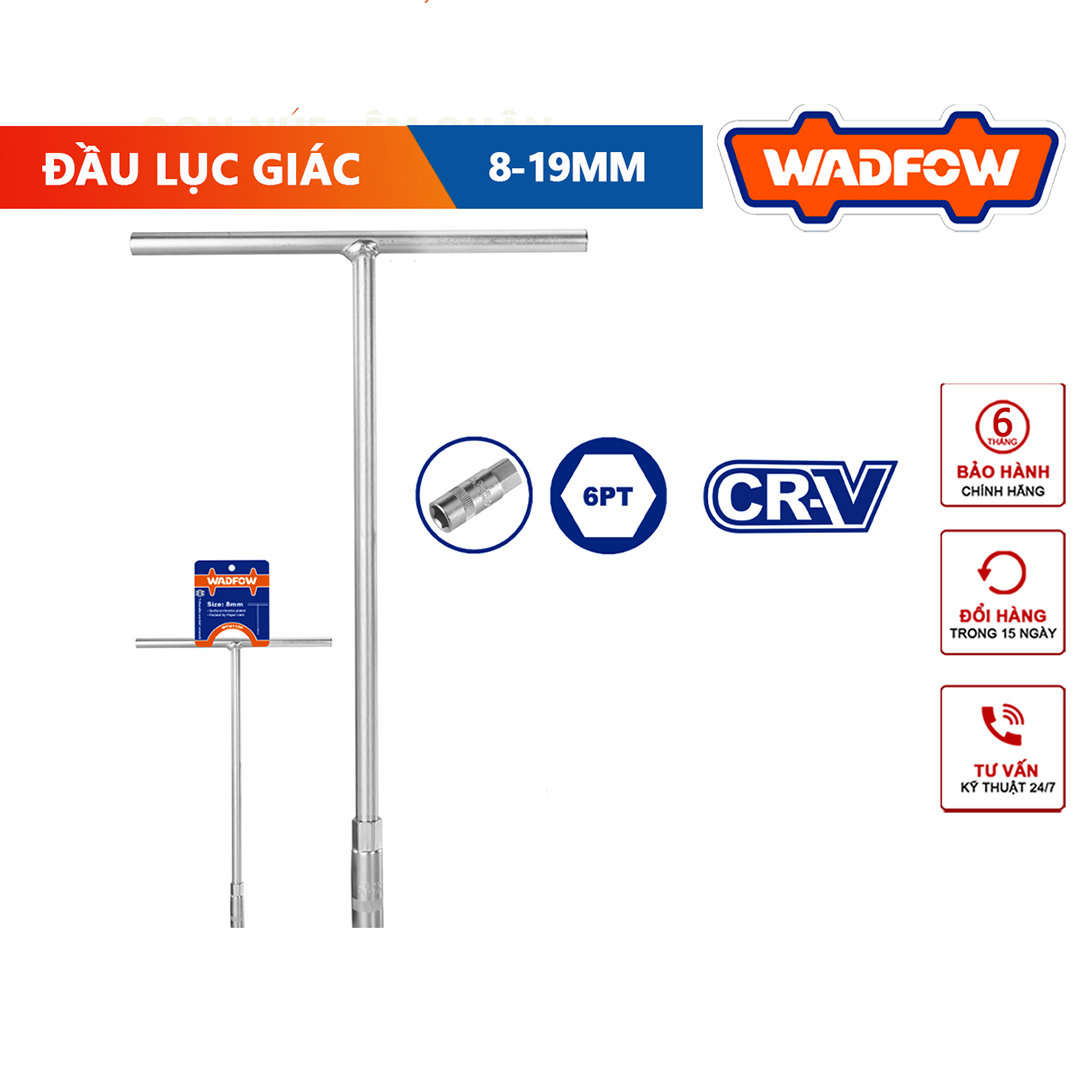 Hình ảnh 2 của mặt hàng Tay vặn chữ T đầu lục giác 8mm Wadfow WTH1108