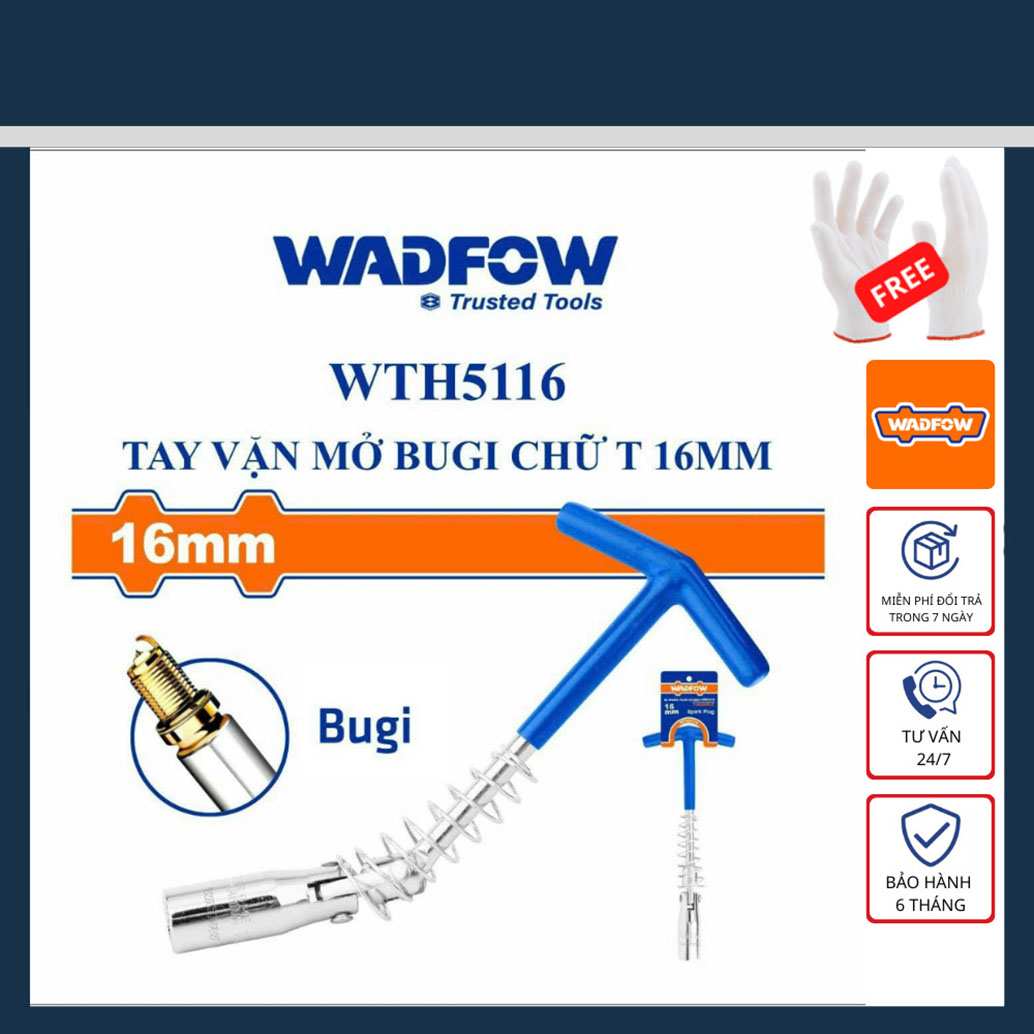 Hình ảnh 1 của mặt hàng Tay vặn mở bugi chữ T 16mm Wadfow WTH5116