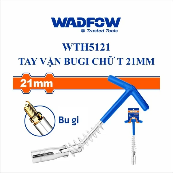 Hình ảnh 1 của mặt hàng Tay vặn mở bugi chữ T 21mm Wadfow WTH5121