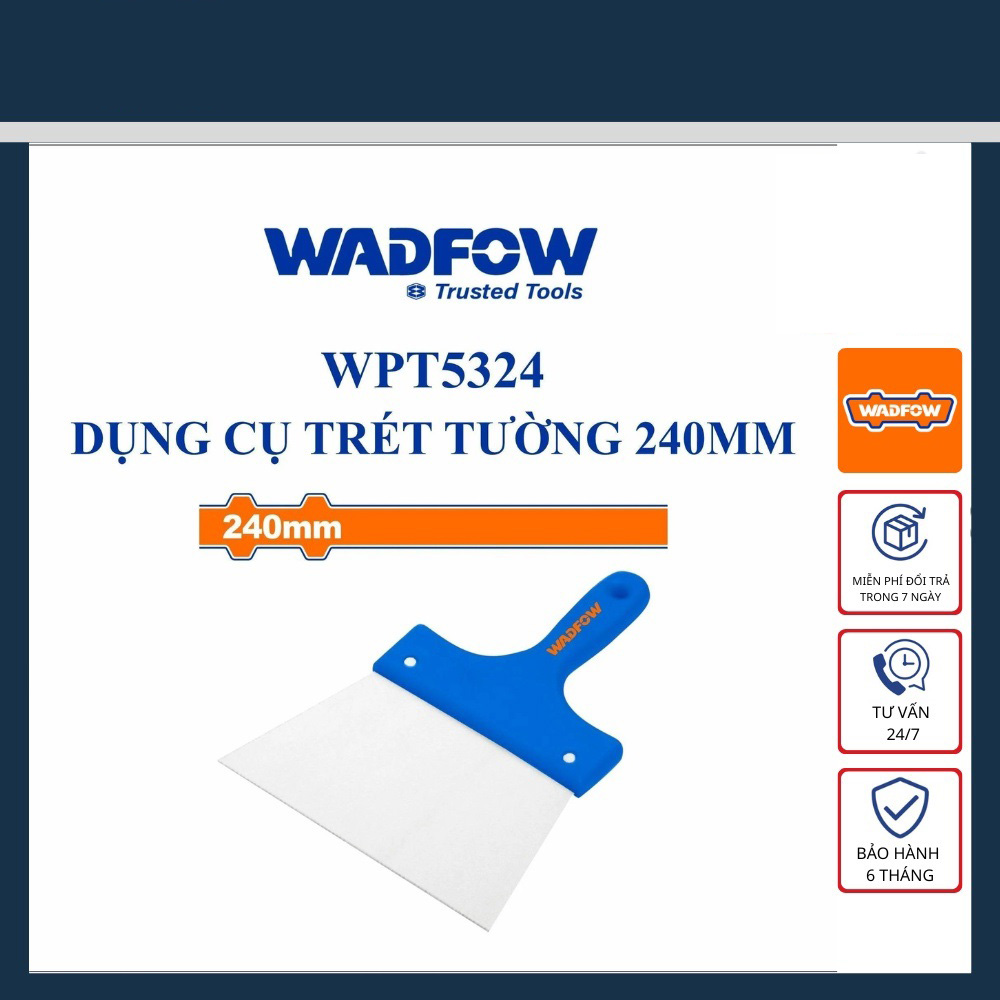 Hình ảnh 4 của mặt hàng Dụng cụ trét tường 240mm Wadfow WPT5324