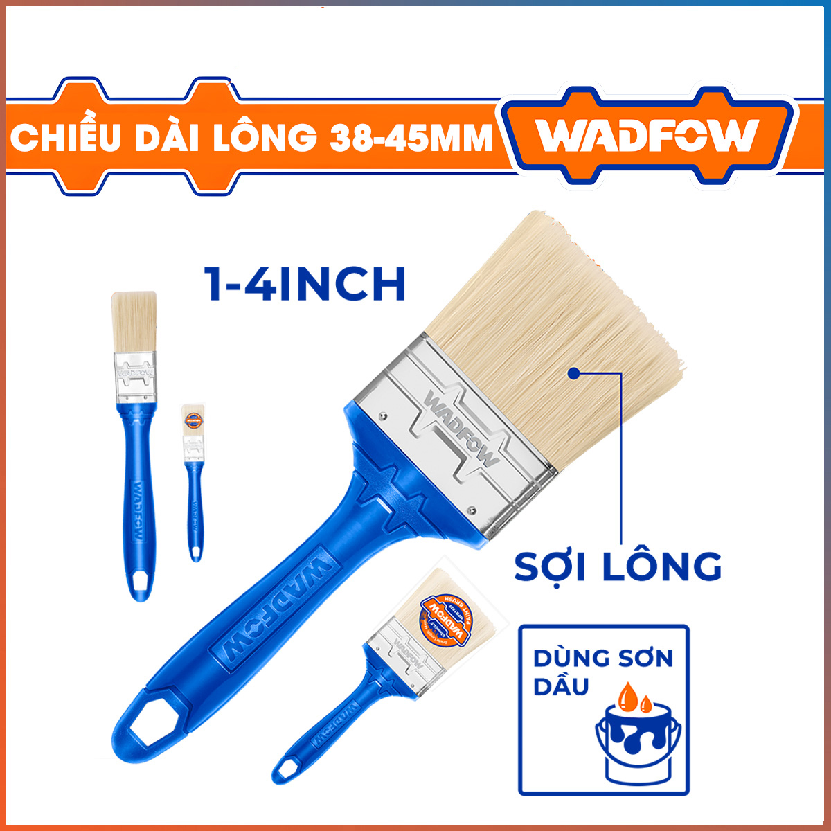 Hình ảnh 3 của mặt hàng Cọ sơn nước 4" Wadfow WPB4904