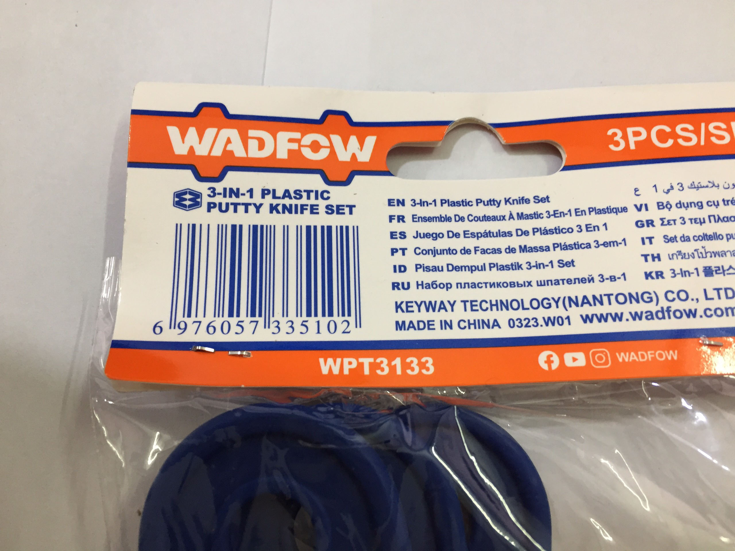 Hình ảnh 10 của mặt hàng Bộ dụng cụ trét nhựa 3 trong 1 Wadfow WPT3133
