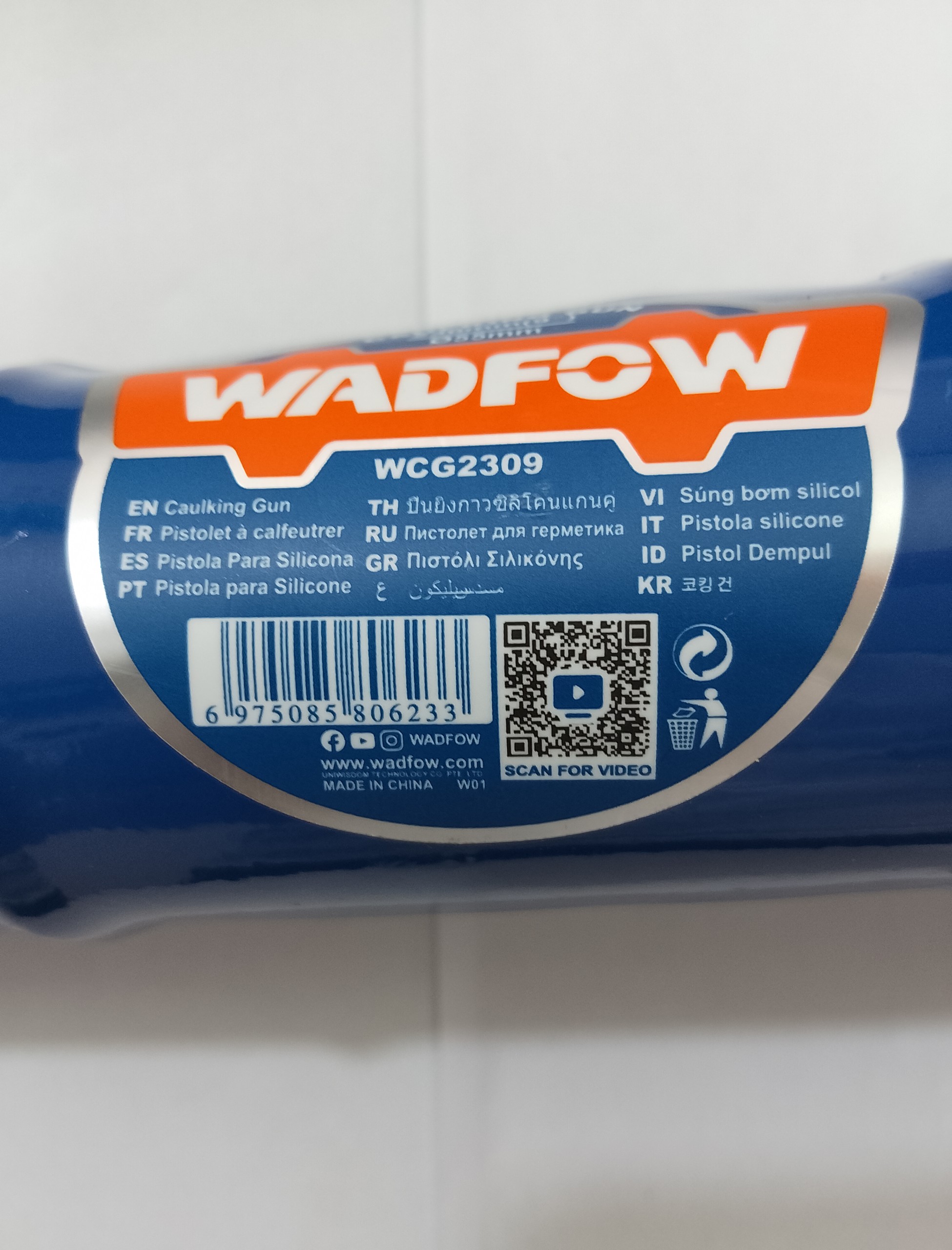 Hình ảnh 13 của mặt hàng Súng bắn keo silicon 230mm (9") Wadfow WCG2309