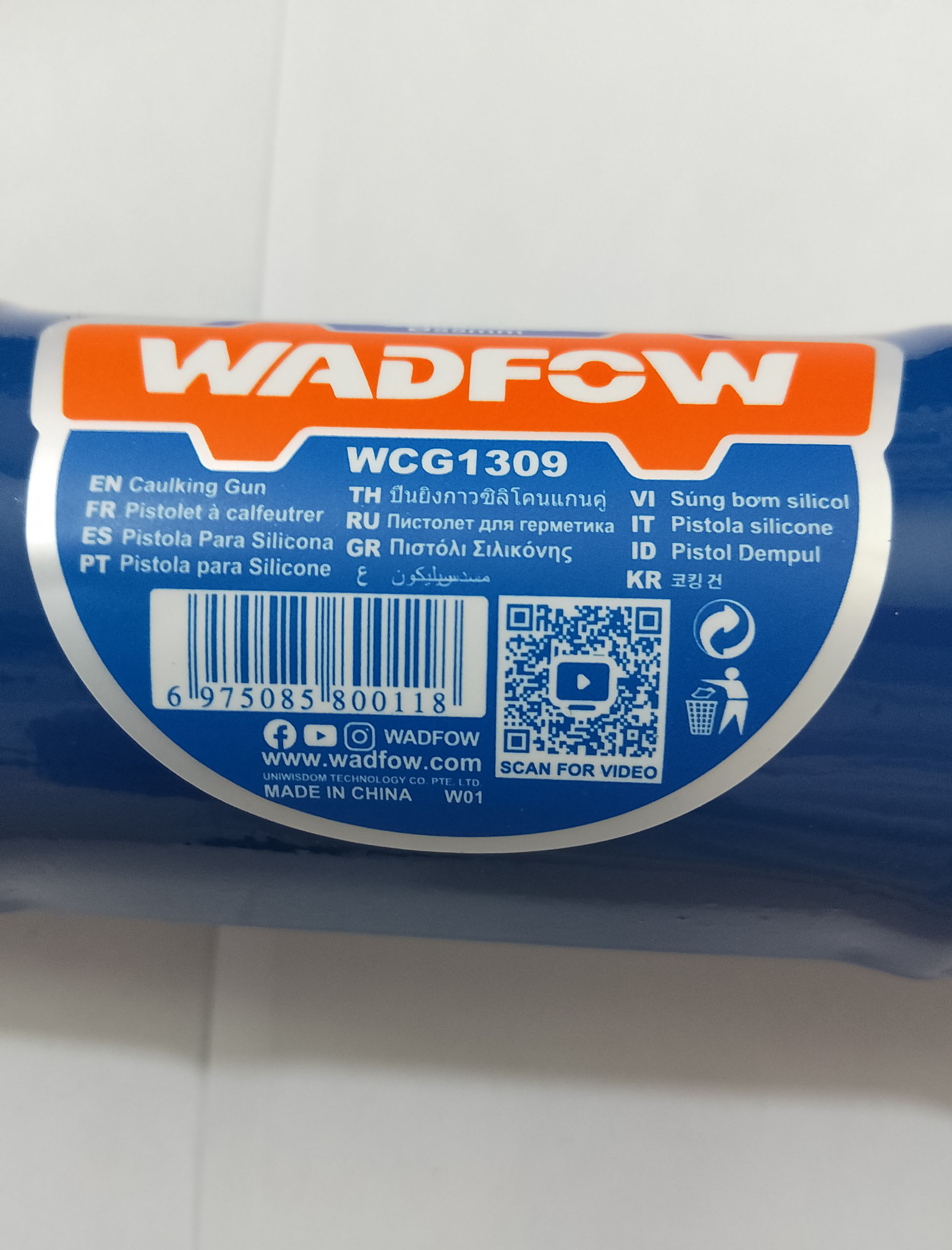 Hình ảnh 10 của mặt hàng Súng bắn keo silicon 230mm (9") Wadfow WCG1309