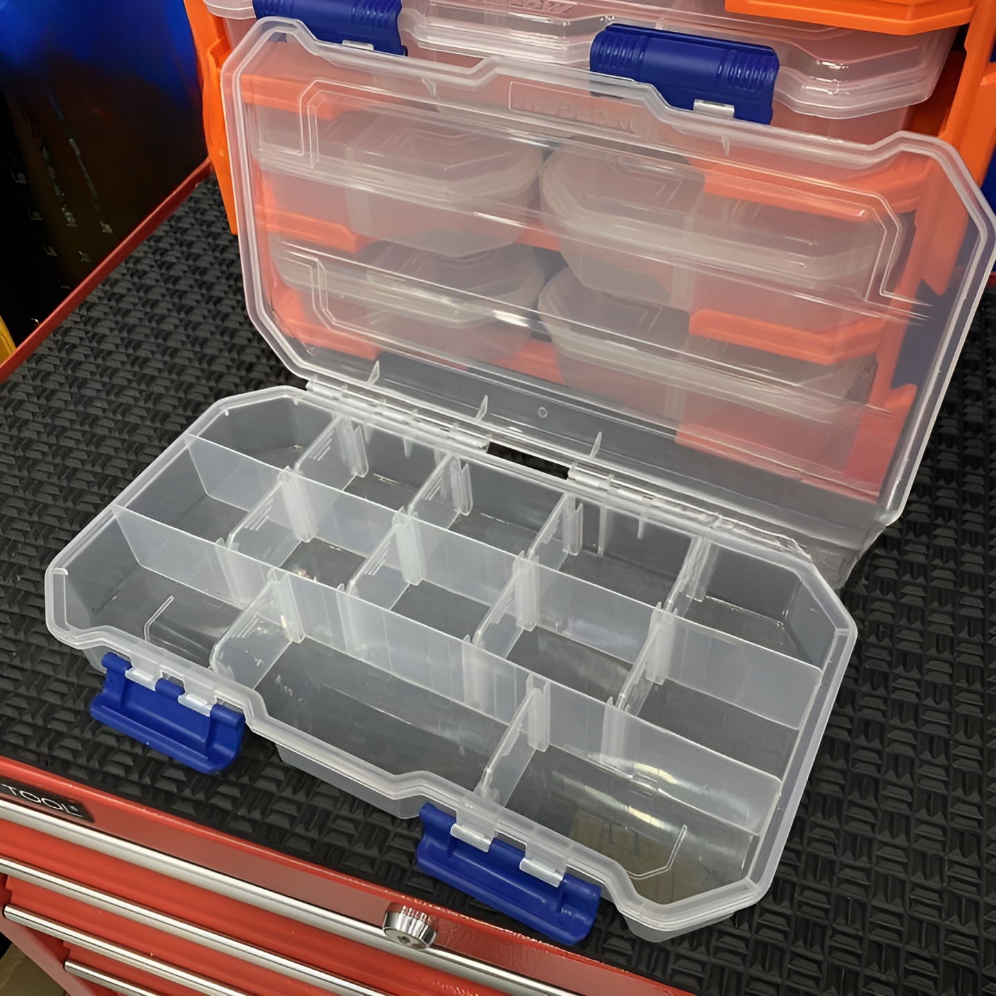Hình ảnh 1 của mặt hàng Bộ tủ gồm 2 hộp nhựa chia 13 ngăn và 4 hộp nhựa chia 6 ngăn đựng linh kiện 380x182x320mm Wadfow WTB8346