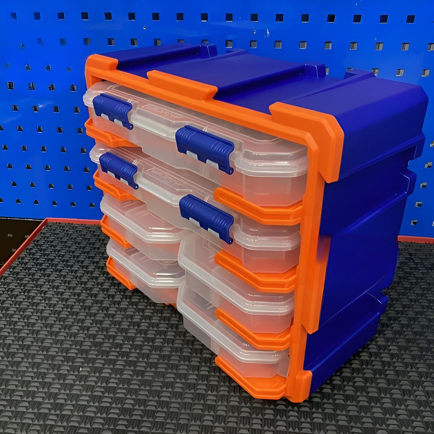 Hình ảnh 2 của mặt hàng Bộ tủ gồm 2 hộp nhựa chia 13 ngăn và 4 hộp nhựa chia 6 ngăn đựng linh kiện 380x182x320mm Wadfow WTB8346