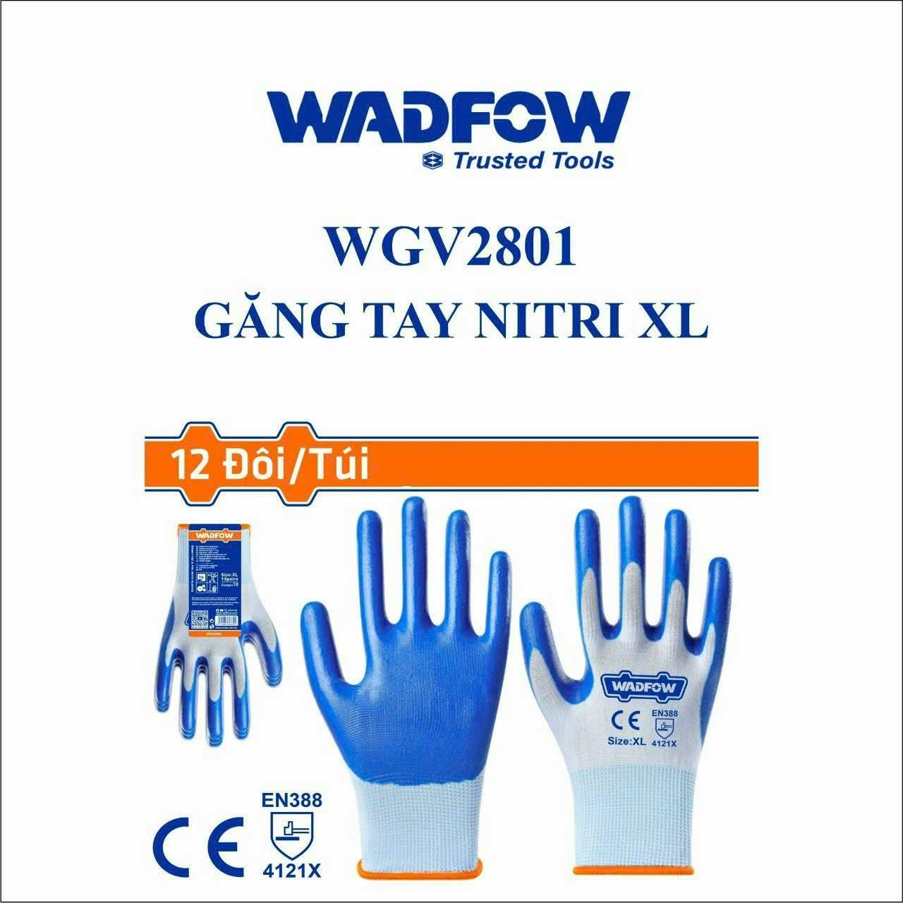 Hình ảnh 4 của mặt hàng Găng tay Nitri XL Wadfow WGV2801