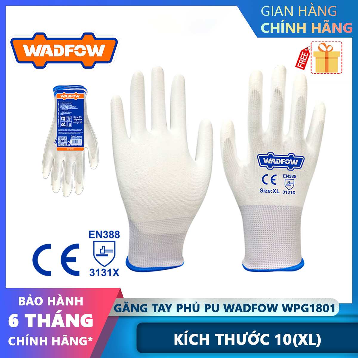 Hình ảnh 4 của mặt hàng Găng tay phủ PU XL Wadfow WPG1801