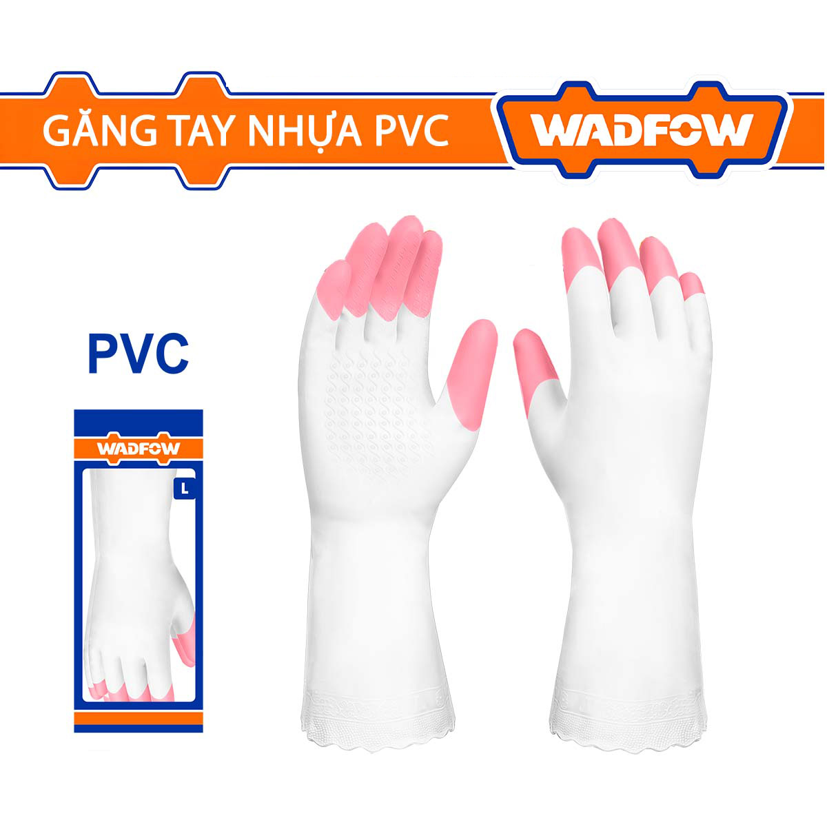 Hình ảnh 4 của mặt hàng Găng tay nhựa PVC L Wadfow WVG932L
