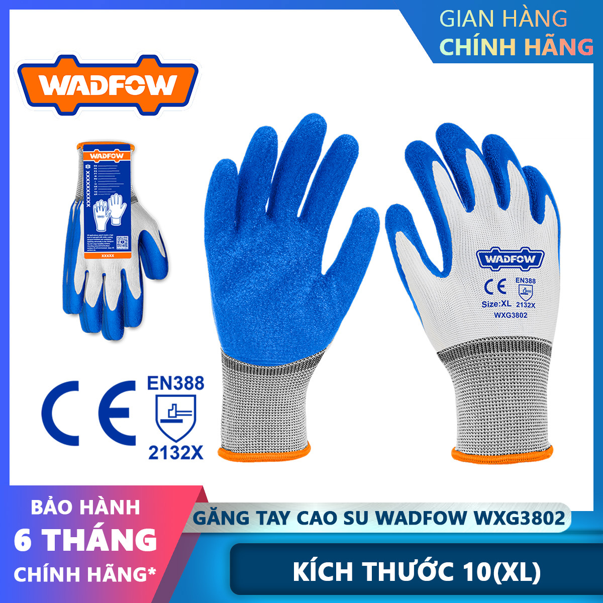 Hình ảnh 5 của mặt hàng Găng tay cao su XL Wadfow WXG3802